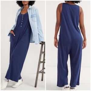 Hatch Maternity 24/7 Feeding Jumpsuit in Navy 100% Cotton